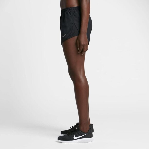Nike Women's Dri-Fit Embossed Print Mod Tempo Shorts Small Medium Black - Picture 3 of 7